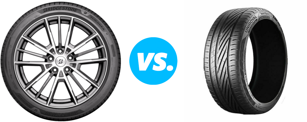 Bridgestone Turanza 6 vs Uniroyal RainSport 5